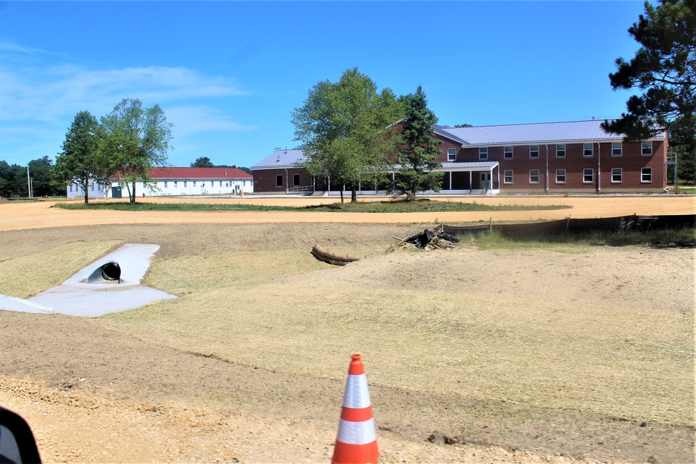 Grading project continues at Fort McCoy; preparations for paving continue