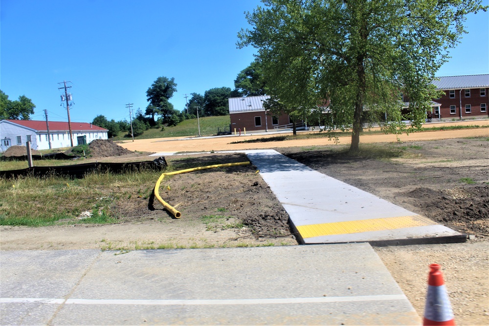 Grading project continues at Fort McCoy; preparations for paving continue