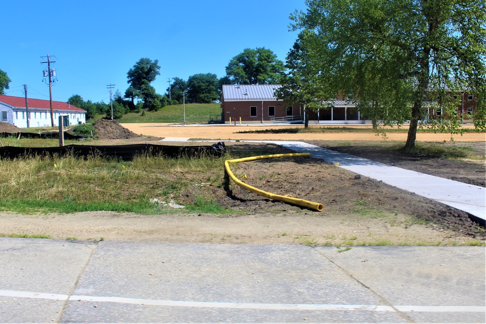 Grading project continues at Fort McCoy; preparations for paving continue