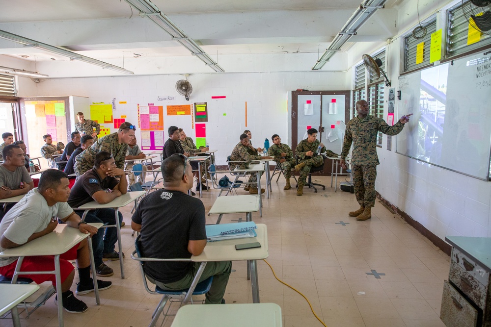 KM23: Chuuk State Police Academy Learns Marching Drill