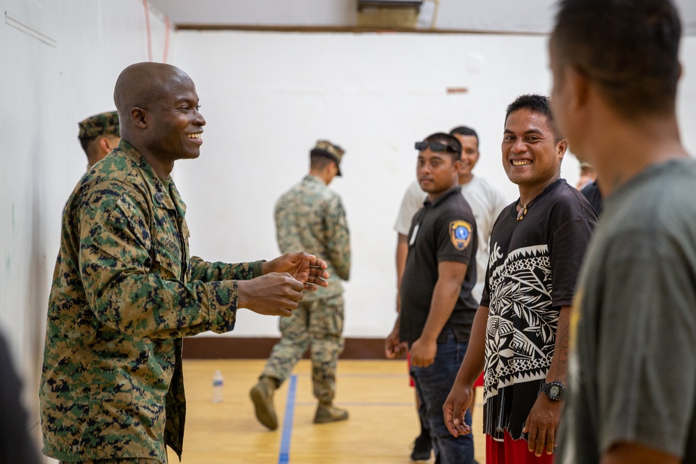 KM23: Chuuk State Police Academy Learns Marching Drill