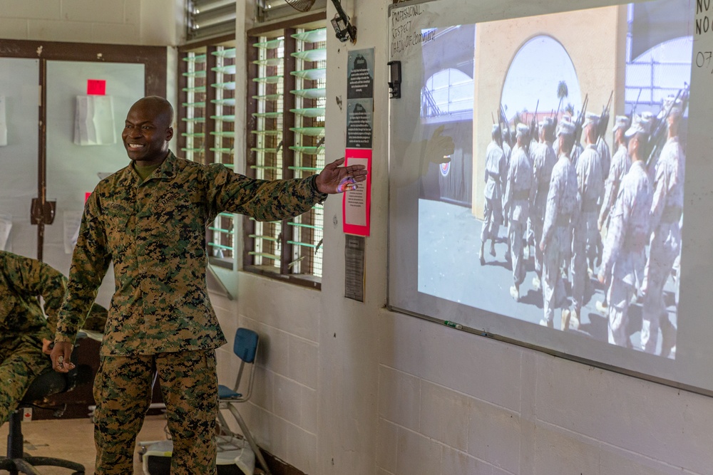 KM23: Chuuk State Police Academy Learns Marching Drill