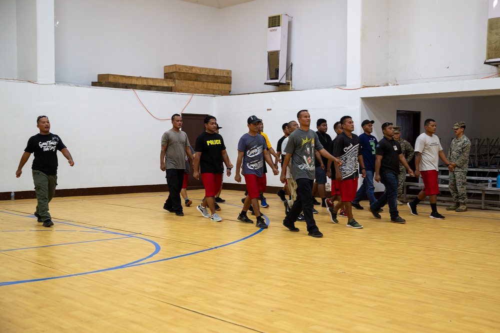 KM23: Chuuk State Police Academy Learns Marching Drill