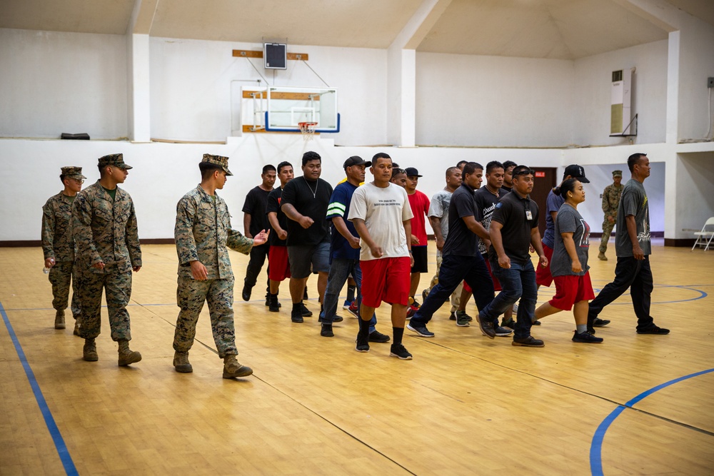 KM23: Chuuk State Police Academy Learns Marching Drill