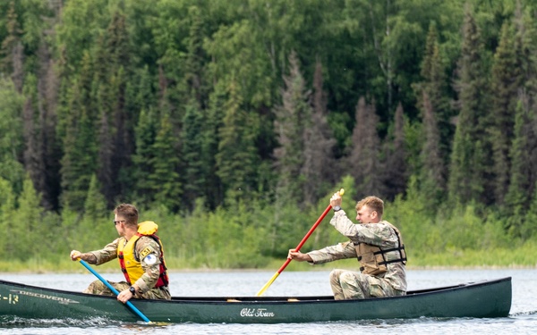 Canoeing Across Otter Lake