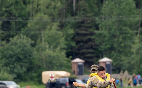 Canoeing Across Otter Lake