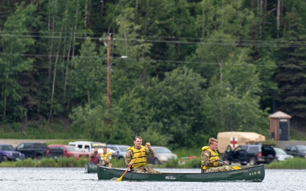 Canoeing Across Otter Lake