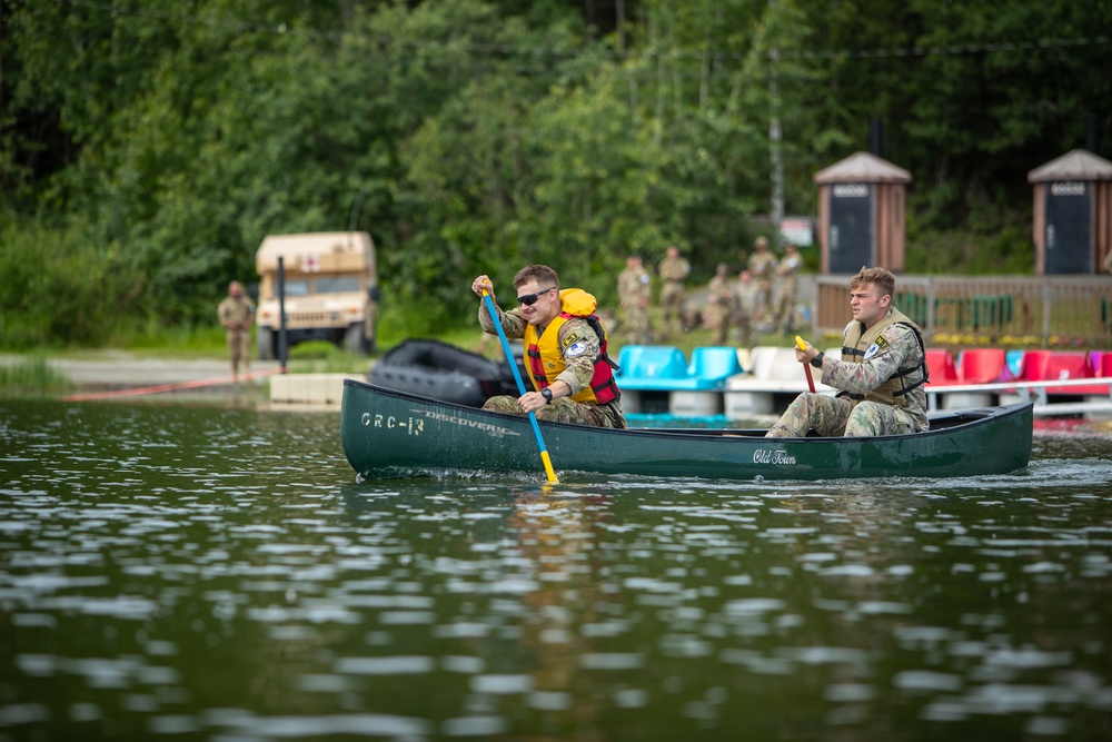 2023 Army National Guard Best Warrior Competition Water Crossing Event