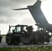 U.S. and British work together to load Royal Air Force Atlas A400M