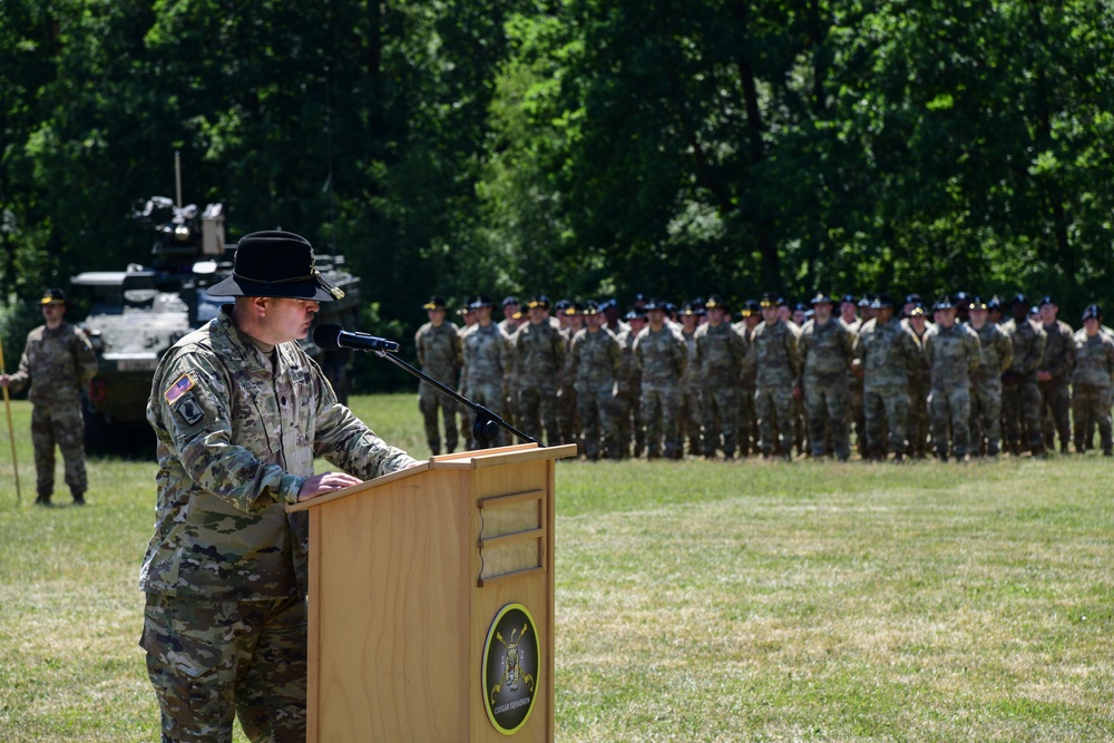 2nd Squadron, 2nd Cavalry Regiment Change of Command