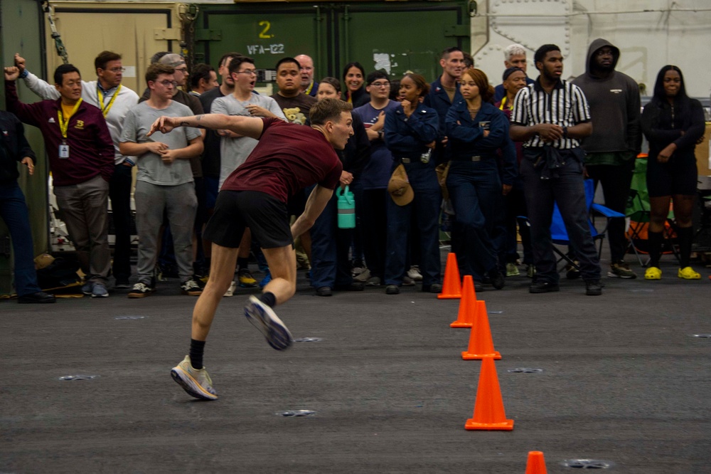 USS Carl Vinson (CVN 70) Sailors Play Dodgeball
