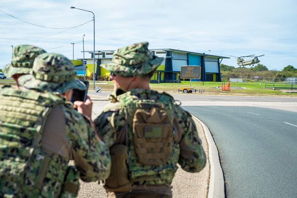 U.S. Coast Guard Port Security Unit 312 observers exercise Sea Raider during Operation Talisman Sabre 2023