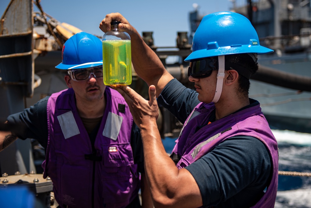 USS Laboon (DDG 58) Conducts a Fueling-at-Sea During COMPTUEX