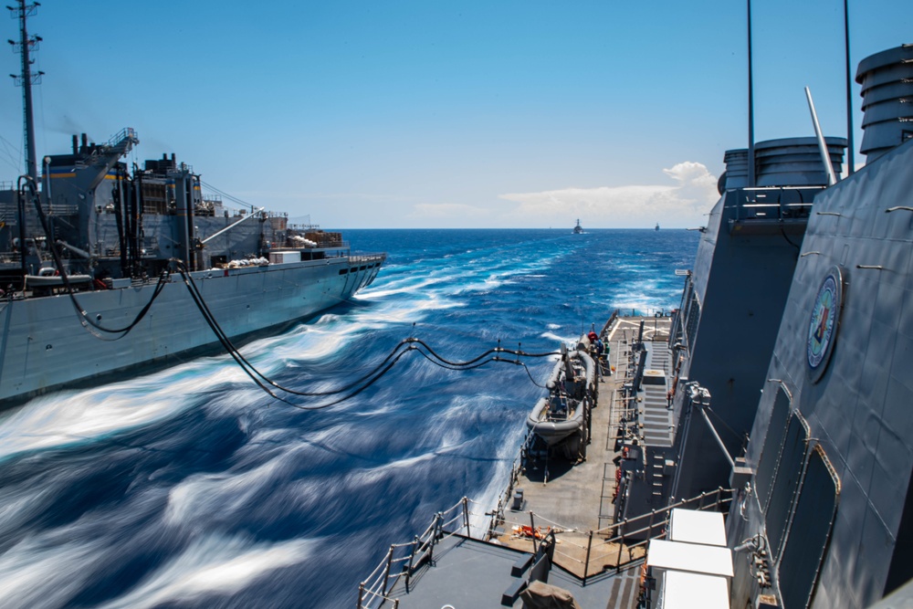 USS Laboon (DDG 58) Conducts a Fueling-at-Sea During COMPTUEX