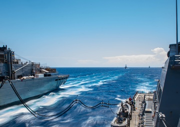 USS Laboon (DDG 58) Conducts a Fueling-at-Sea During COMPTUEX