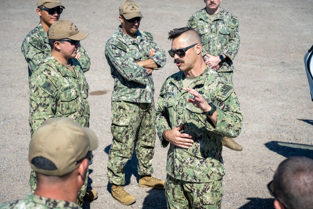 U.S. Coast Guard Port Security Unit 312 conducts security training in Australia