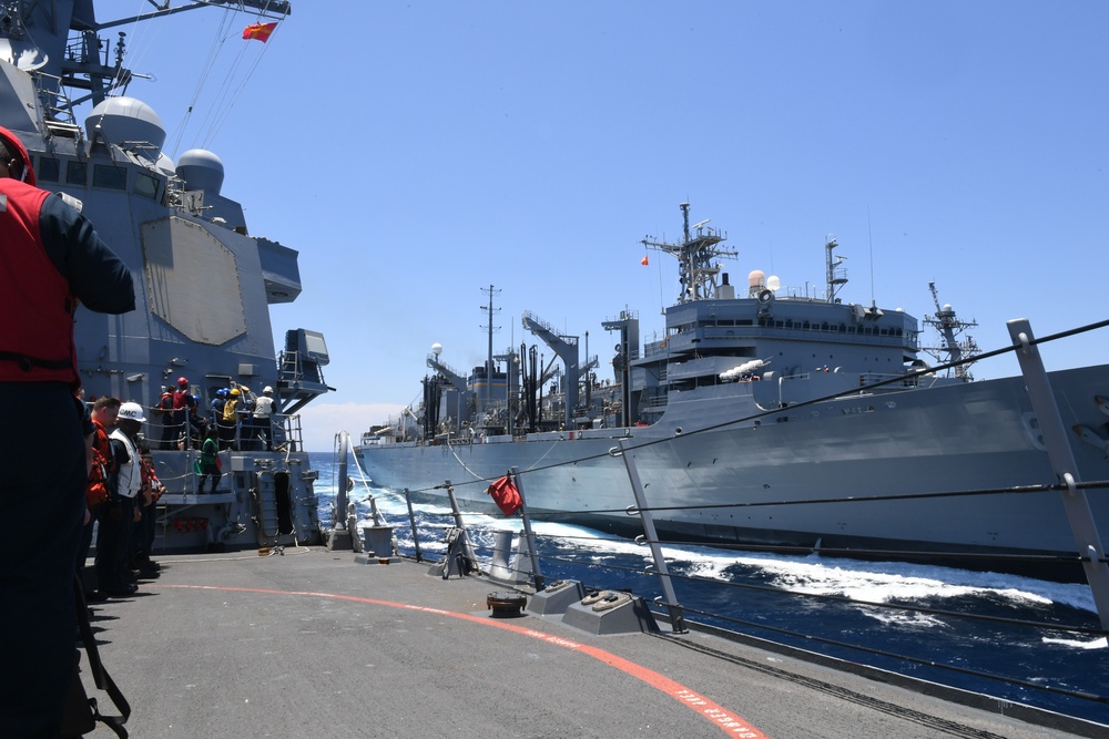 USS Mason (DDG 87) Participates in a Replenishment-at-Sea During COMPTUEX