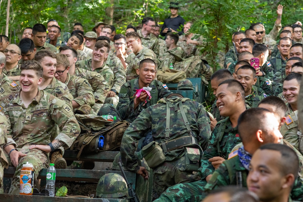 U.S. Army and Royal Thai Army conduct jungle training during Exercise Hanuman Guardian 2023