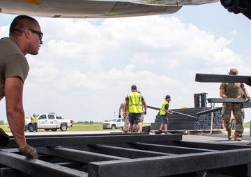 145th Airlift Wing Assists with Aircraft Lift Following Emergency Landing