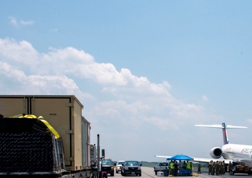 145th Airlift Wing Assists with Aircraft Lift Following Emergency Landing