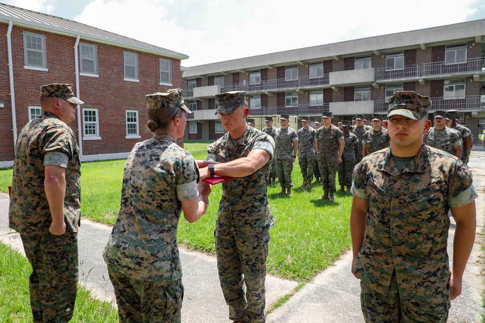 24th MEU Re-enlistment ceremony