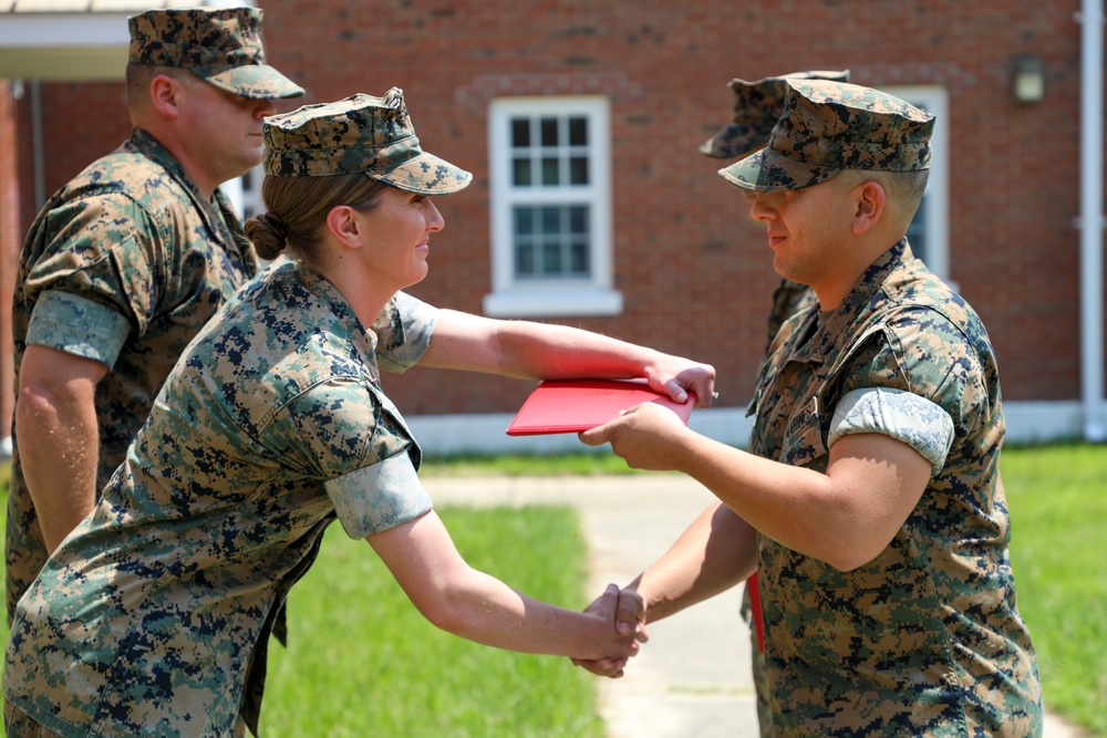 24th MEU Re-enlistment ceremony