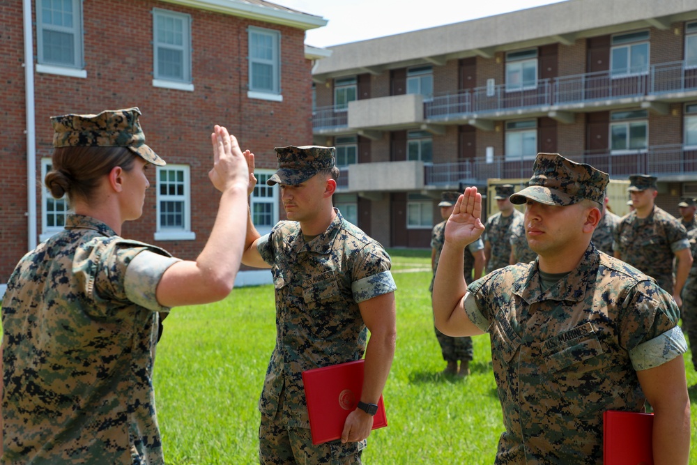 24th MEU Re-enlistment ceremony