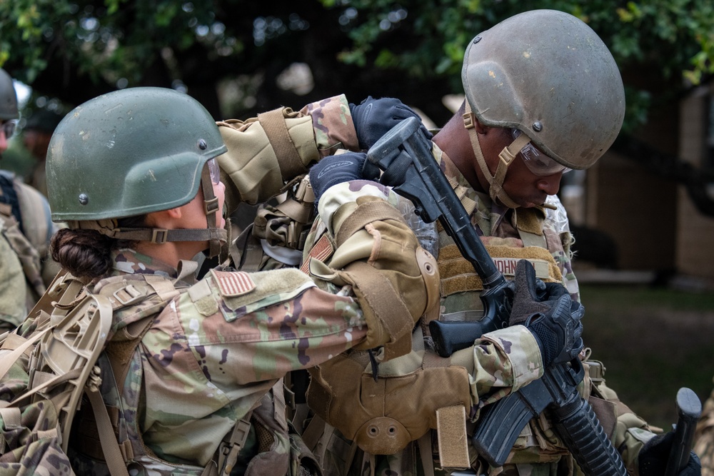 Future Defenders practice tactical skills