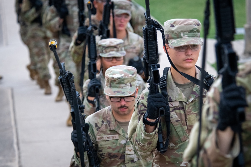 Future Defenders practice tactical skills