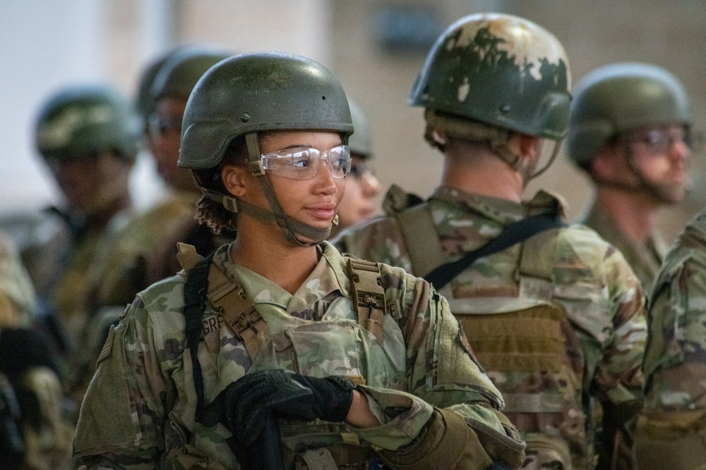 Future Defenders practice tactical skills