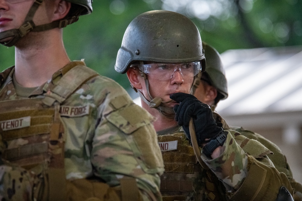 Future Defenders practice tactical skills