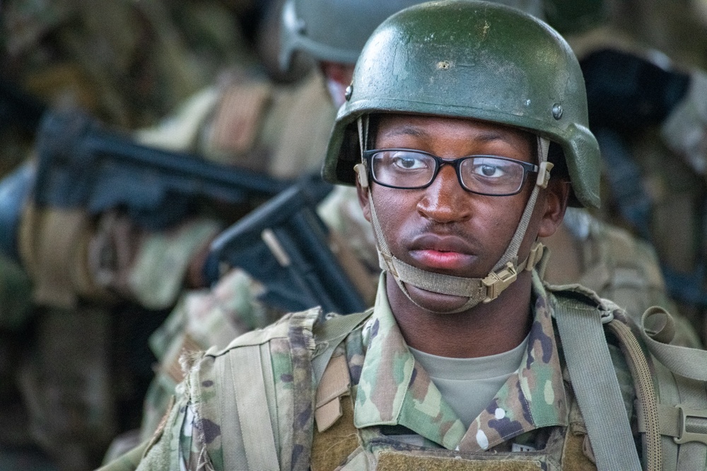 Future Defenders practice tactical skills