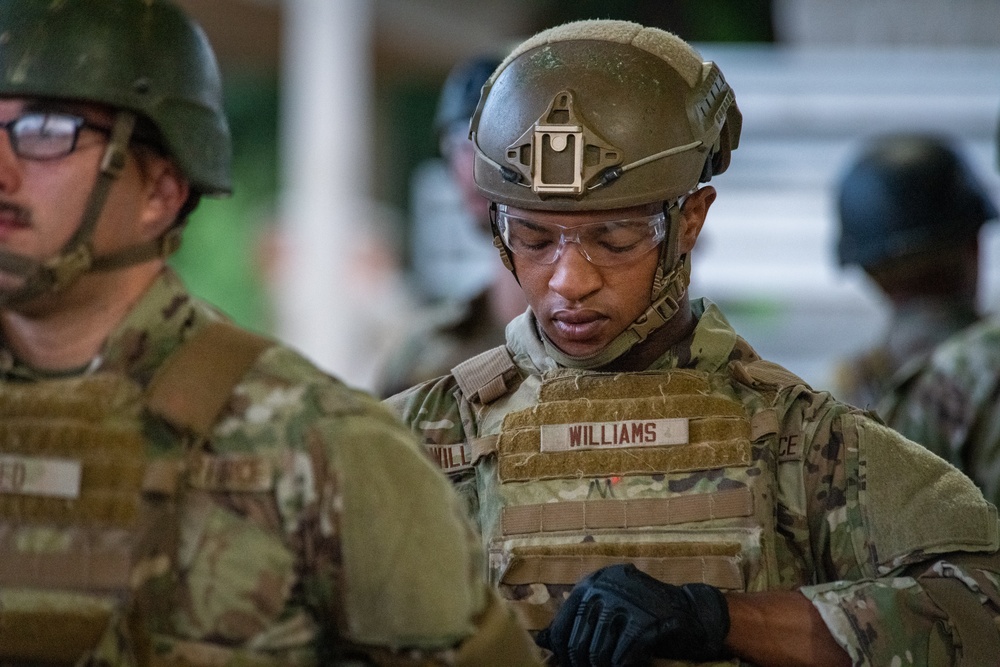 Future Defenders practice tactical skills