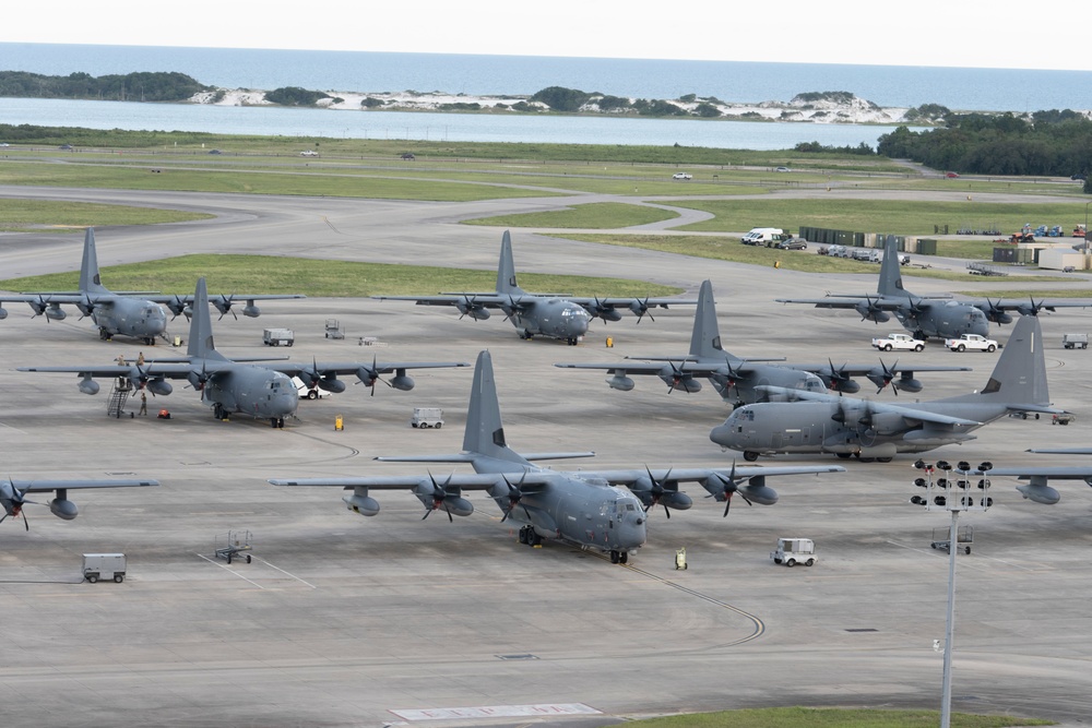 AFSOC MC-130J’s train formation flight