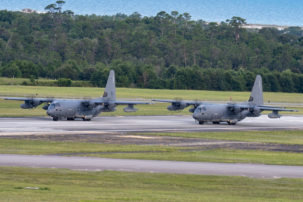 AFSOC MC-130J’s train formation flight