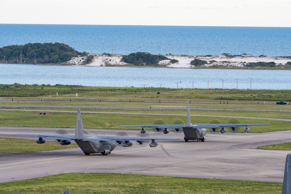 AFSOC MC-130J’s train formation flight