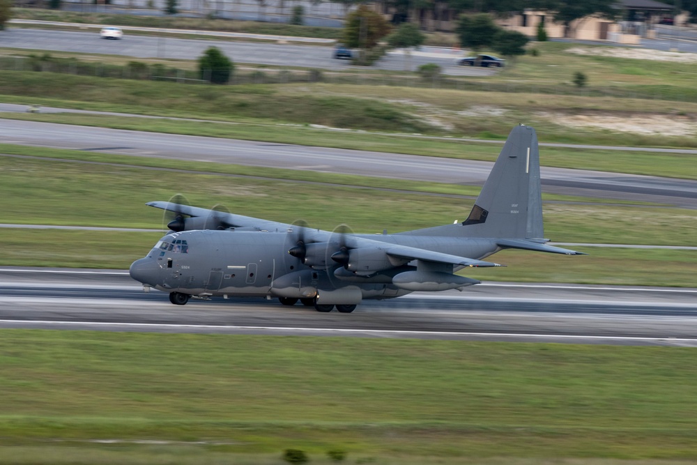 AFSOC MC-130J’s train formation flight