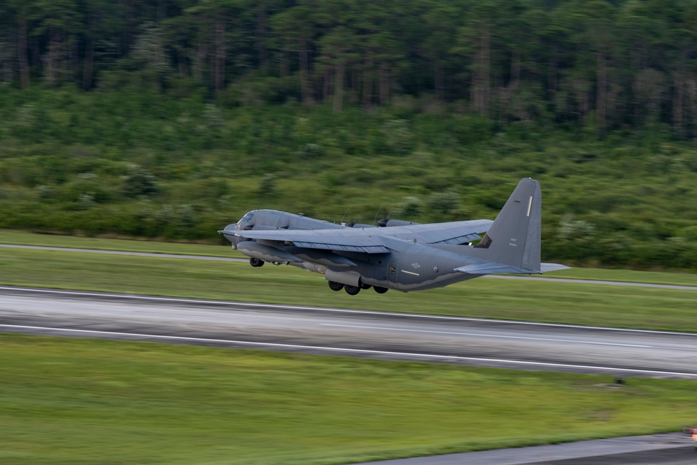 AFSOC MC-130J’s train formation flight