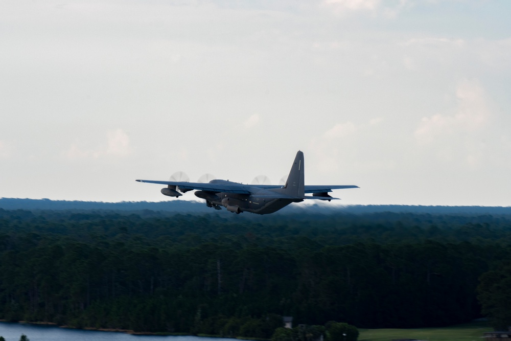 AFSOC MC-130J’s train formation flight