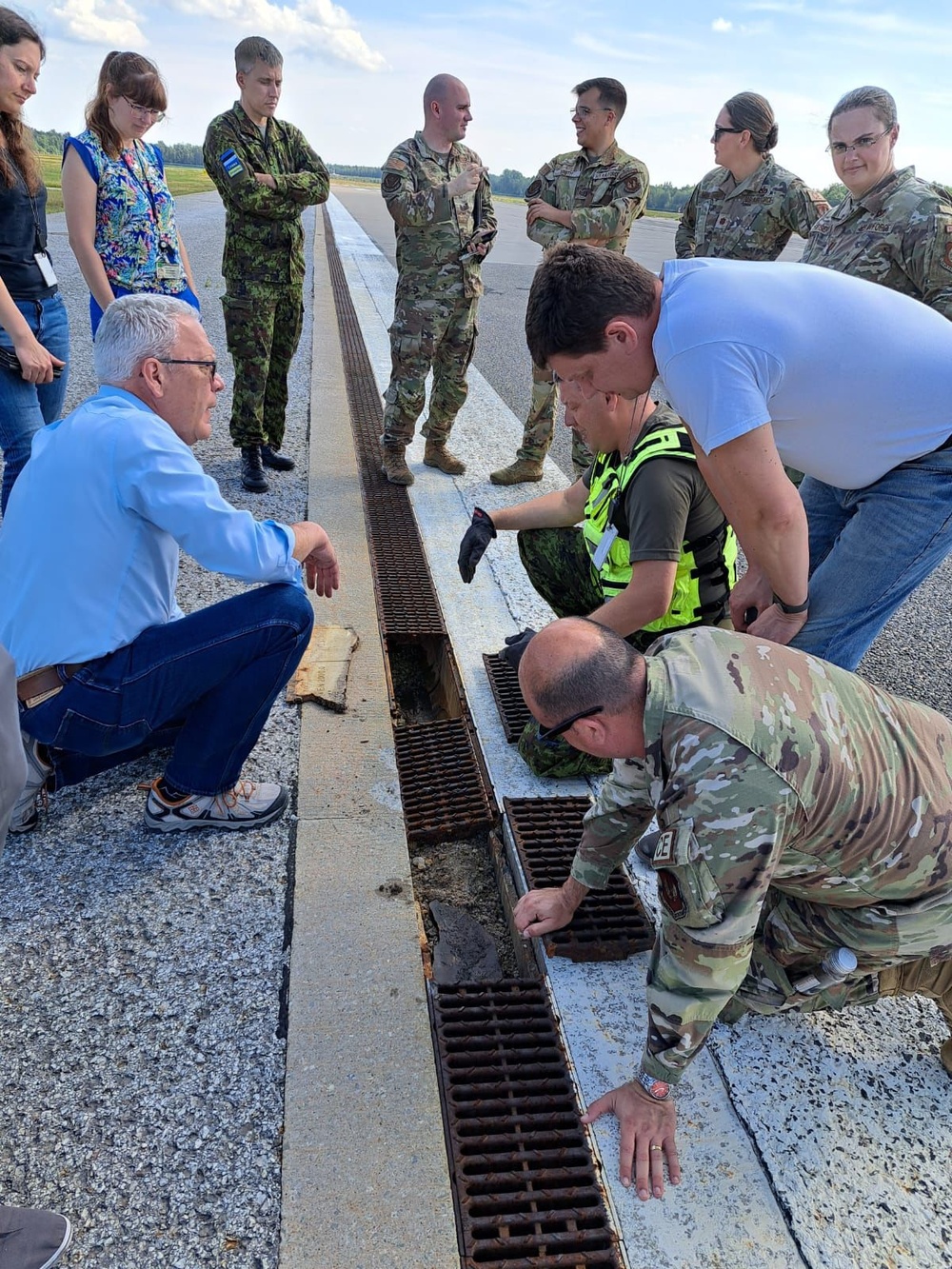 Maryland Airmen, USAFE work with partners to improve Estonian air base