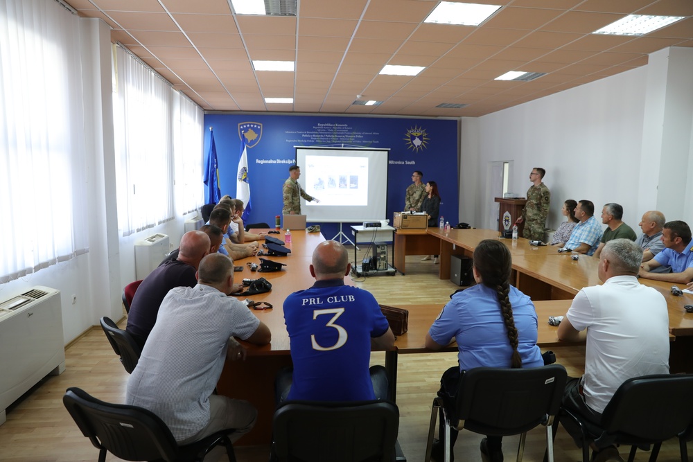 KFOR medical refresher with Kosovo Police