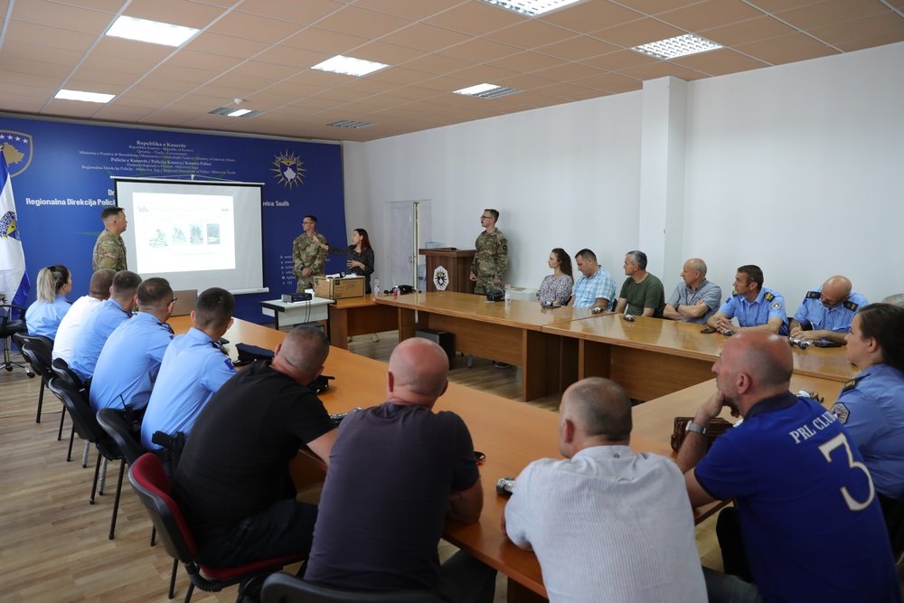 KFOR medical refresher with Kosovo Police