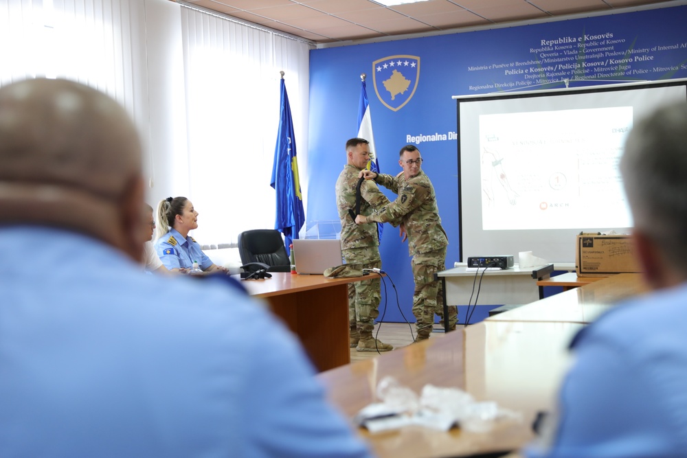 KFOR medical refresher with Kosovo Police