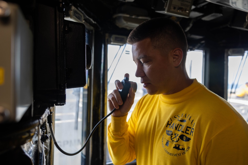 USS Bataan Sailors prepare for flight operations