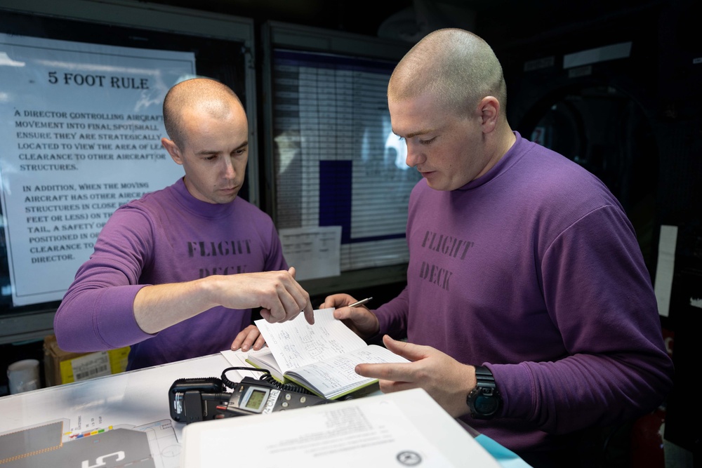 USS Bataan Sailors prepare for flight operations