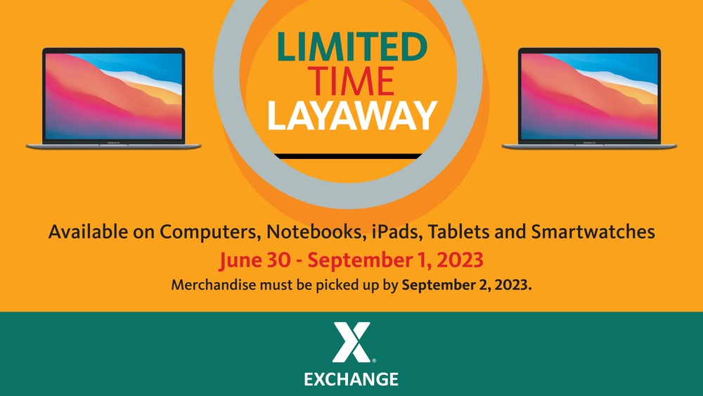 Electronics Eligible for Back-to-School Layaway at the Exchange for Limited Time