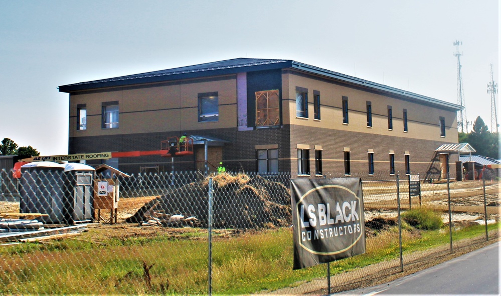 July 2023 construction operations of $11.96 million transient training brigade headquarters at Fort McCoy