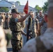 Candidates with Officer Candidate School practice close order drill at the Parade Deck on Marine Corps Base Quantico