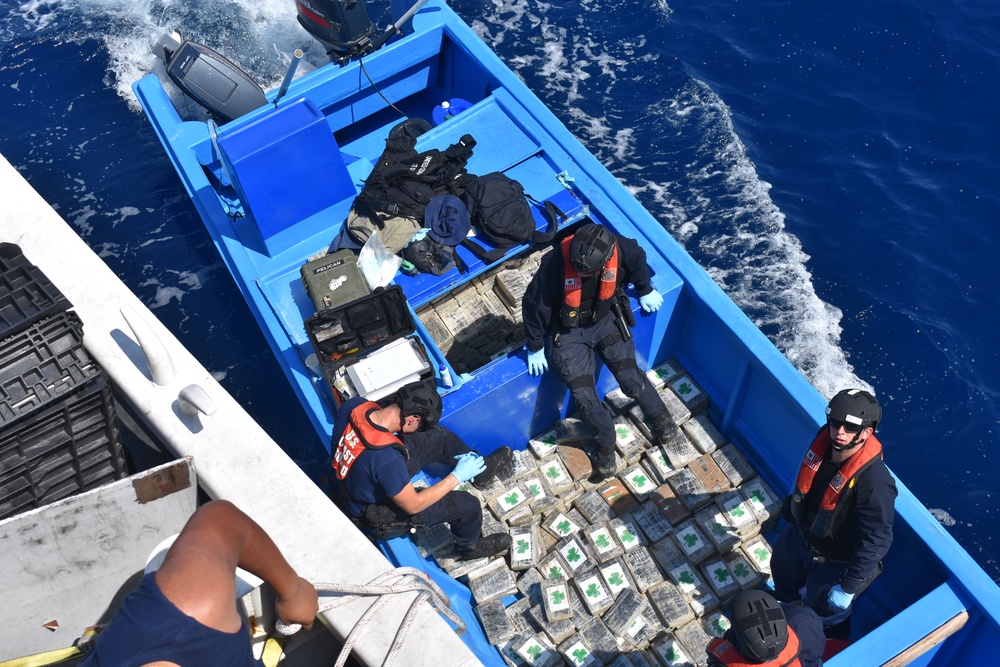 U.S. Coast Guard Cutter Steadfast conducts counternarcotics patrol