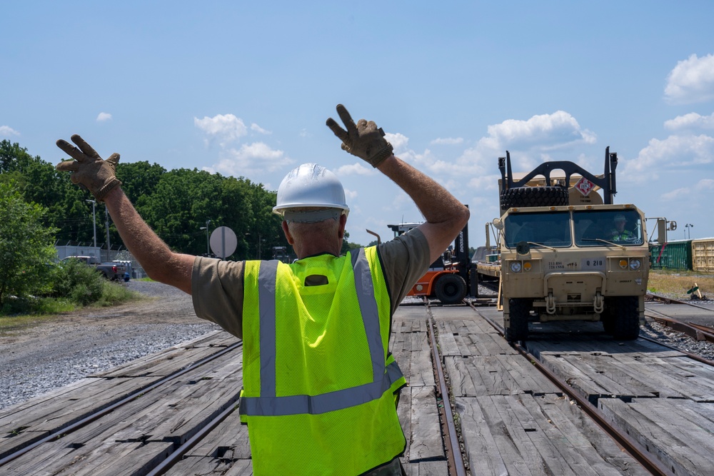 252nd Quartermaster Co. Redeployment Railhead Operations